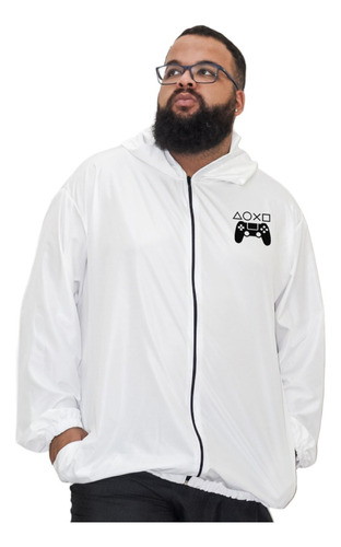 Corta Vento Retro Gamer Windbreaker Plus Size Ate G5 Grande