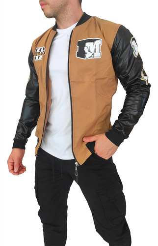 Campera Chaqueta Hombre Bomber Universitaria Raven Bengalina