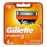 995-fusion5  Carga Aparelho De Barbear Gillette   4 Unidades