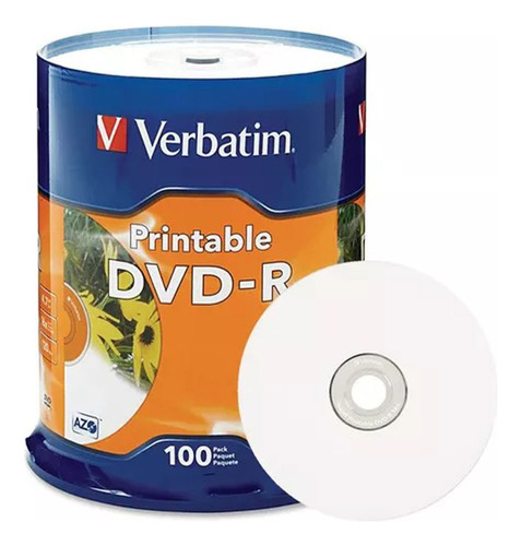 Dvd Virgen Torre 100 Und. Dvd-r 4.7gb Imprimible Verbatim