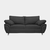 Love Seat Africa Tela Curri Black - Inlab Muebles