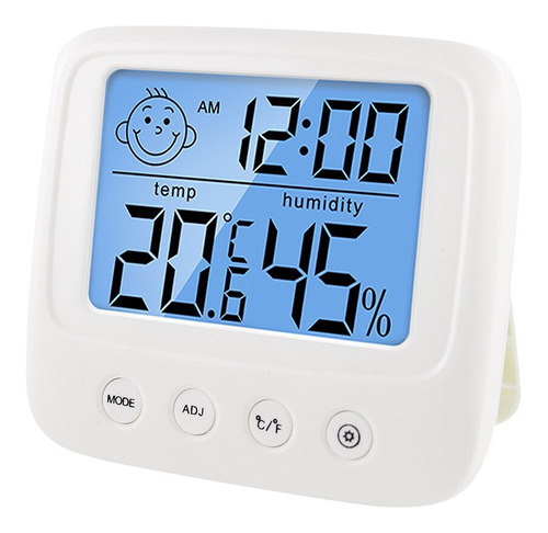 Termómetro Higrómetro Digital Interior Amvolta Reloj Alarma