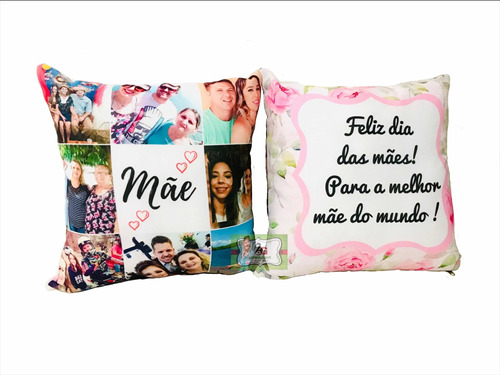 Presente Dia Das Mães Almofada Personalizada Com Foto Frase