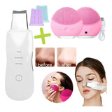 Kit Facial Espatula Ultrasonica + Limpiador Facial Silicona