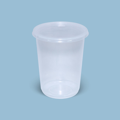 Pote / Envase Plástico 32 Oz - 1lt Con Tapa (100 Uds)