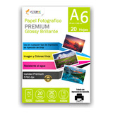 Kit De 10 Pack Papel Fotográfico High Glossy A6 180 Gr 20h. Color Blanco