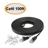 Cable Ethernet Plano Cat 6 De 100 Pies