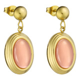 Aretes De Acero Inoxidable Enso Para Mujer Ejs3293g Dorado