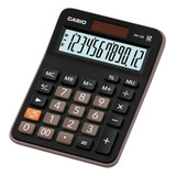 Calculadora 12 Dígitos Mx-12b-bk Color Negro Casio