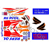 Calcos Honda Cbr 600- 1000 Rr Repsol 2007 Kit  Racing 