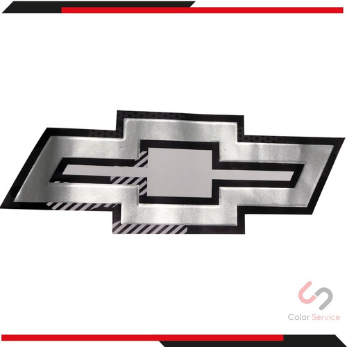 1 Calca Chevrolet Logo Camuflaje Negro 31 X 11cm