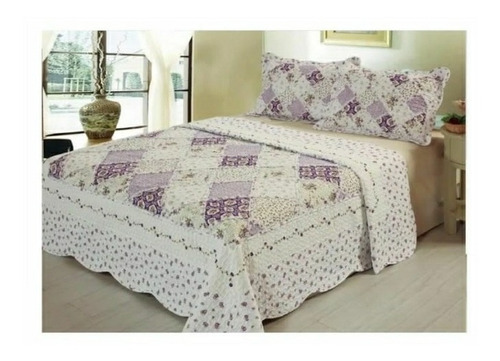 Cubrecama Quilt Pachwork + Fundas De Almohadones King Size