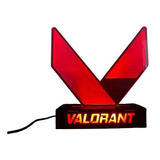 Luminária Valorant Gamer 3d Led Personalizada Com Nome