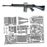 Fusil Fal Escala Real 1:1 Sin Error Papercraft