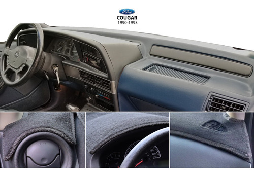 Cubretablero Bordado Ford Cougar 1990, 1991, 1992, 1993.