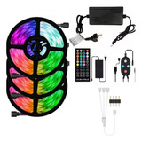 Tira Led Rgb 15 Mts 5050 Bluethoot Audioritmico Gamer Dm