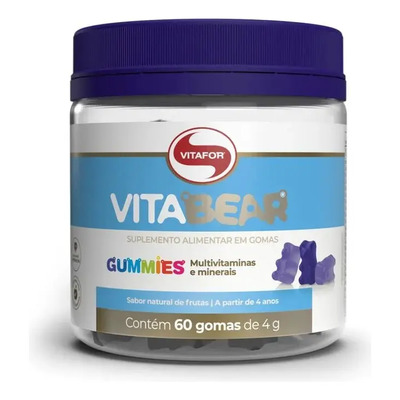 Vita Bear Vitafor Multivitamínico Infantil 60 Gomas Sabor Natural de Frutas | MercadoLivre