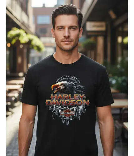 Playera Harley Davidson England Motos Rock Hombre Camis 3