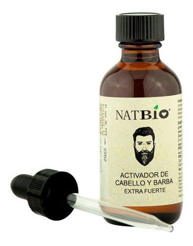 Natbio Crecimiento Barba Concentrado Más Rápido Y Eficaz 1pz