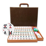 American Mahjong Juego De 166 Azulejos Blancos Grabados Par.
