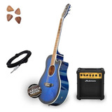 Guitarra Electro Acustica Parquer Gac109mcbl Amplificador Cd