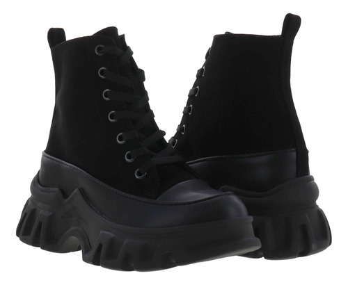 Botines De Plataforma Chunky Estilo Tenis Mujer Erez