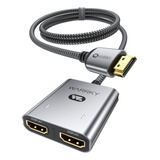 Warrky Divisor Hdmi, Duplicado/espejo, Divisor Hdmi 4k 1 En