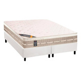 Cama Box Queen: Colchão Molas Castor Tecnopedic Premium + B