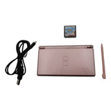 Nintendo Ds Lite Rosa Cargador Original Y Stylus 1 Juego Gba