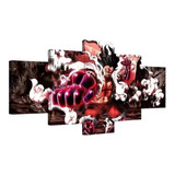 Quadro Decorativo Lufy Gear 4 Haki One Piece Anime 105x50