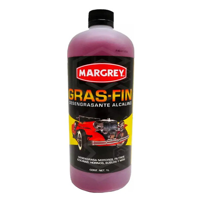 Desengrasante Automotriz Multiusos Gras-fin Margrey De 1 Lt Color Rojo | MercadoLibre