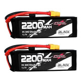 2 Baterias Lipo 11.1v 2200mah 30c 3s Xt60 Plug Cnhl