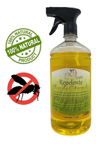 Óleo De Citronela 1 Litro Repelente Natural Cavalo Cachorro