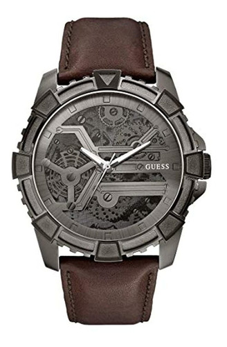 Guess Factory - Reloj Para Hombre, Color Marrón