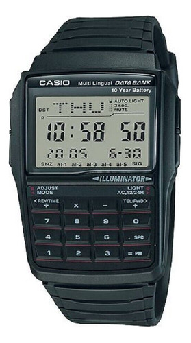 Reloj Casio Para Hombre Dbc32-1a Con Calculadora Y Banco De