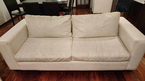 Sillon Living 3 Cuerpo - Buen Estado 2mts - Blanco