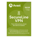Vpn Avast Secureline Vpn  2024 - 5 Dispositivos - 2 Años