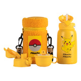 Taza Termo Pokémon Pikachu De Acero Inoxidable 316