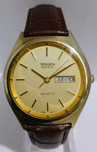 Antíguo Reloj Gruen Precision Day-date Vintage '70s 