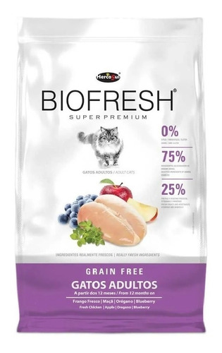 Alimento Biofresh Super Premium Para Gato Adulto Sabor Mix Em Sacola De 7.5kg