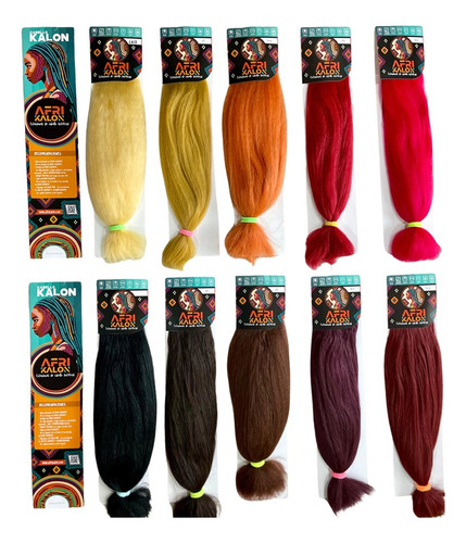 Kanekalon/afrikalon X10 U Cabello Sintético Para Trenzas 