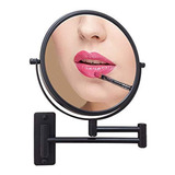 Espejo De Maquillaje Montado En La Pared, Aumento 10x, Rotac