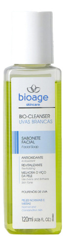 Bio Cleanser Uvas Brancas Sabonete Facial 120ml - Bioage