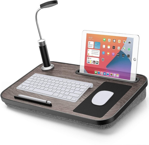 Soporte Mesa Cama Tablet Notebook + Lampara