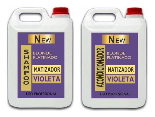 5 Litros Shampoo Matizador + 5 Litros Acondicionador Violeta