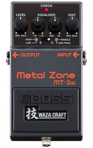 Pedal Boss Mt2 Metal Zone Mt-2w Waza Craft - Original