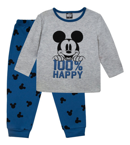 Pijama Niño Mickey Happy Azul Disney