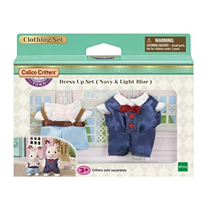 Calico Critters Vestido Hasta Ciudad Del Conjunto (marina De