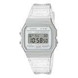 Reloj De Pulsera Casio F-91ws-7cf Transparente Unisex