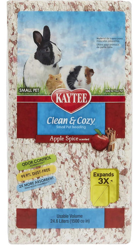 Kaytee Sustrato Cama Cuyo, Conejo Clean & Cozy Manzana 24.6l